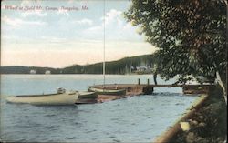 Wharf at Bald Mt. Camps Postcard