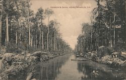 Hanson's Canal Franklin, LA Postcard Postcard Postcard