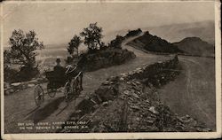 Sky Line Drive, Canon City, Colo. On the Denver & Rio Grande R.R. Postcard