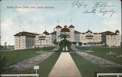 Potter Hotel, front view Santa Barbara, CA Postcard Postcard Postcard