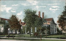 The Milburn Residence, Buffalo NY Where President Lincoln died Postcard