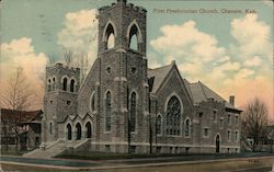 First Presbyterian Church Chanute, KS Postcard Postcard Postcard