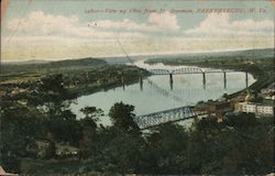 View of Ohio from Ft. Bozeman Parkersburg, WV Postcard Postcard Postcard