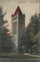 Library Tower University of Illinois Postcard