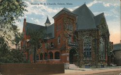 Wesley M.E. Church Salem, MA Postcard Postcard Postcard