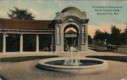Fountain at Concourse, North Terrace Park Postcard