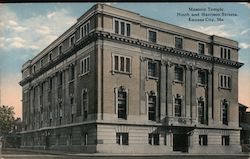 Masonic Temple, Ninth and Harrison Streets Kansas City, MO Postcard Postcard Postcard