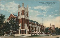Linwood Presbyterian Church, Linwood and Woodland Postcard