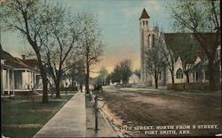 12th Street, North from B Street Fort Smith, AR Postcard Postcard Postcard