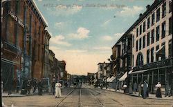 Jefferson Street Battle Creek, MI Postcard Postcard Postcard