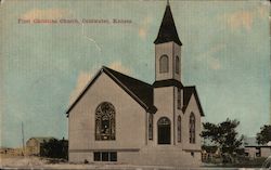 First Christian Church Coldwater, KS Postcard Postcard Postcard