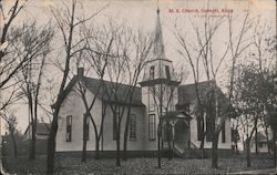 M.E. Church Garnett, KS Postcard Postcard Postcard