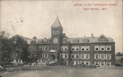 German Lutheran Orphans Home Postcard