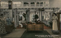 Ready-To-Wear and Soda Department, E.B. Douglas Co. Postcard