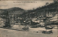 View of Sandfork Oil Field Postcard