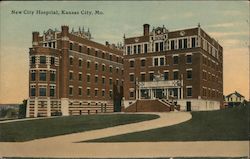 New City Hospital Postcard