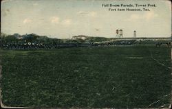 Full Dress Parade, Tower Post, Fort Sam Postcard