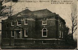 Carnegie Public Library Erected 1905 Postcard