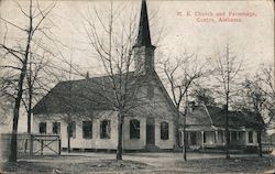 M.E. Church and Parsonage Centre, AL Postcard Postcard Postcard