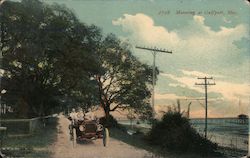 Motoring by the Shore Gulfport, MS Postcard Postcard Postcard