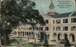 Main Building, North View, Springhill College Postcard
