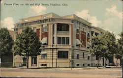 Dorona Flats, corner 6th and High Streets Hamilton, OH Postcard Postcard Postcard