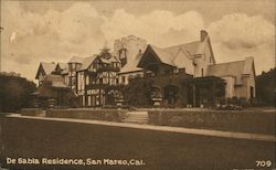 Da Salbla Residence San Mateo, CA Postcard Postcard Postcard