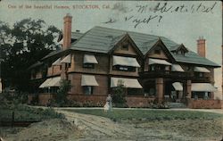 One of the beautiful Homes Stockton, CA Postcard Postcard Postcard