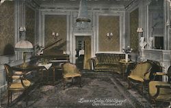 Louis XVI Salon Hotel Stewart Postcard