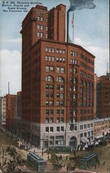 Chronicle Building, Market, Kearny and Geary Streets Postcard