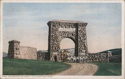 Entrance Gateway to Yellowstone Park Yellowstone National Park Postcard Postcard Postcard