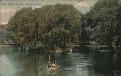 Lake, Public Gardens Postcard