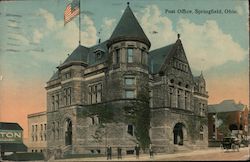 Post Office Springfield, OH Postcard Postcard Postcard
