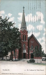 Ev. Lutheran St. Pauls Church Postcard