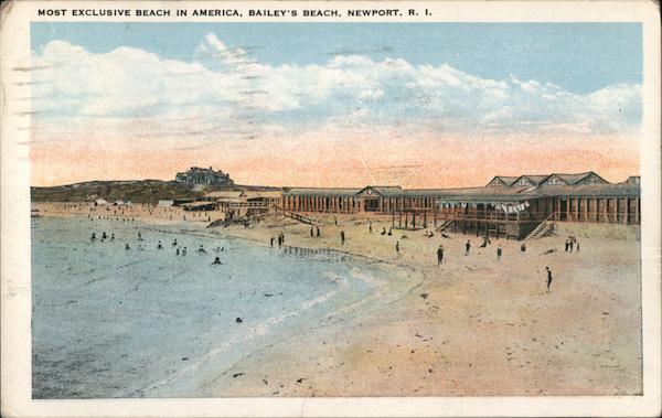 Most Exclusive Beach In America, Bailey's Beach Newport Rhode Island