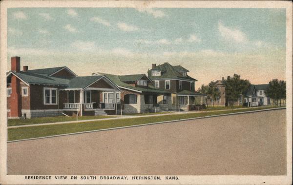 Residence View on South Broadway Herington Kansas