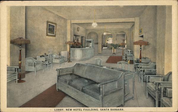 Lobby, New Hotel Faulding Santa Barbara California