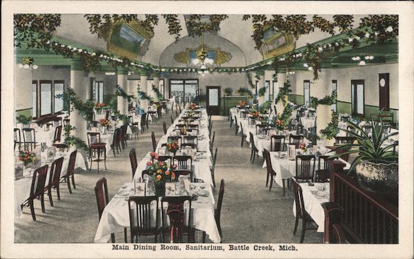 Main Dining Room, Sanitarium Battle Creek Michigan