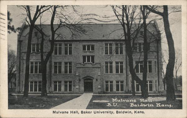 Mulvane Hall, Baker University Baldwin Kansas