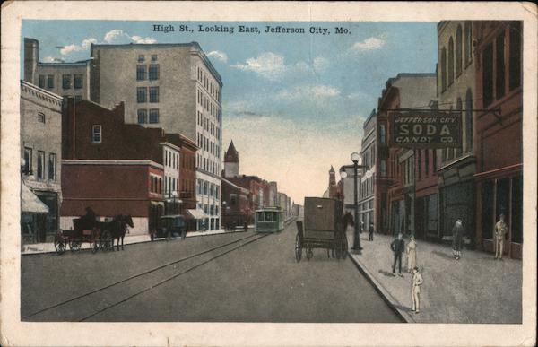 High St, Looking East Jefferson City Missouri