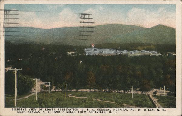 Birdseye View of Lower Reservation, USA General Hospital No. 19 Oteen North Carolina