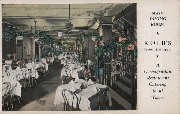Main Dining Room, Kolb's New Orleans Louisiana