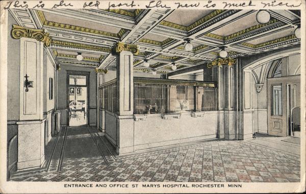 Entrance and Office, St. Marys Hospital Rochester Minnesota