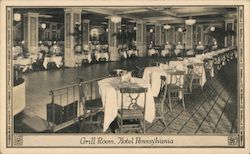Grill Room, Hotel Pennsylvania Postcard