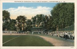 Reopening Doubleday Field Home of Baseball Postcard