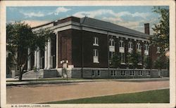 M.E. Church Lyons, KS Postcard Postcard Postcard