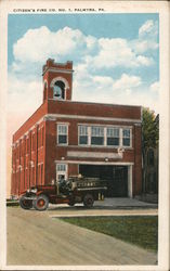 Citizen's Fire Co. No. 1 Palmyra, PA Postcard Postcard Postcard