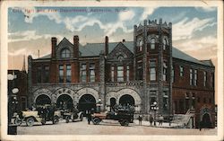 City Hall and Fire Department Postcard