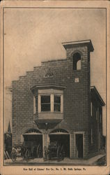 New Hall of Citizens' Fire Co., No. 1 Postcard