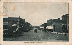 Front Street Horton, KS Postcard Postcard Postcard